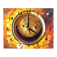 Годинник настінний ДомАрт Смайлик СГ2 Подарунковий Тихий хід 20х25х5 см (21965) FG, код: 5552572