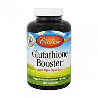 Глутатион Carlson Labs Glutathione Booster 180 Caps DL, код: 7645839