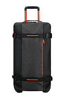 Дорожня сумка на колесах American Tourister URBAN TRACK BLACK ORANGE 68x38,5x35,5 MD1*39102 FG, код: 8290764