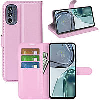 Чехол-книжка Litchie Wallet Motorola G62 5G Light Pink BB, код: 8130662