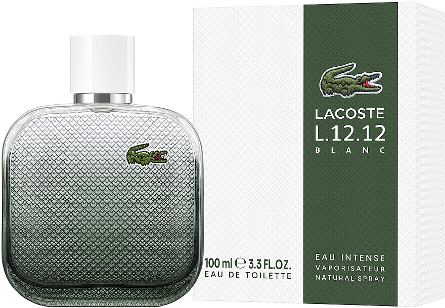 Туалетна вода Lacoste L.12.12 Blanc Eau Intense для чоловіків — edt 100 ml