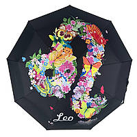 Женский зонт-автомат Зодиак в подарочной упаковке с платком от Rain Flower Лев Leo 01040-11 MY, код: 8198886