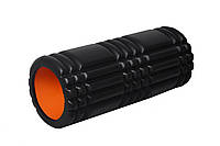 Йога роллер PowerPlay Yoga Foam Roller 4025 33 x 14 см Black-Orange ET, код: 1293136