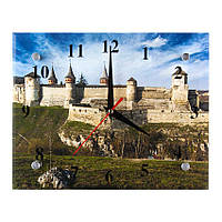 Часы ДомАрт Каменец-Подольский Замок Весеннее утро 20х25х5 см (21340) FT, код: 2457860