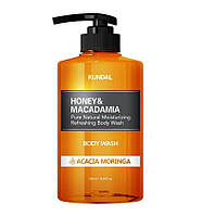 Питательный ароматический гель для душа Honey Macadamia Body Wash Acacia Moringa Kundal 500 KB, код: 8164072
