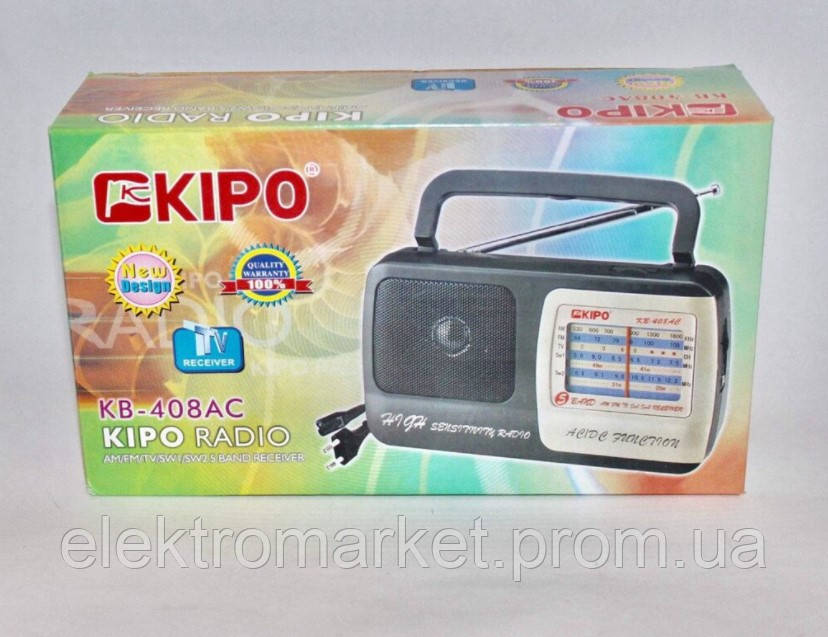 Портативный радиоприемник Kipor KB - 408AC на батарейках (5294) ET, код: 6659516 - фото 5 - id-p2159488216