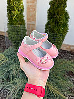 Детские розовые туфельки для девочек 21