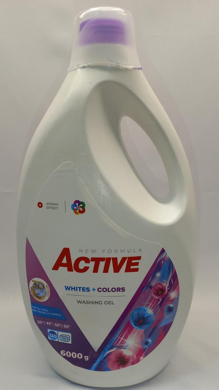 Гель-концентрат для прання Active white+color (для білого та кольорового)  6 л.