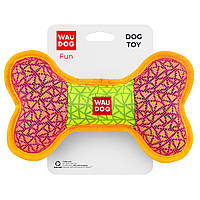 Игрушка для собак WAUDOG Fun Кость 12 х 20 см Розовая (62087) LW, код: 7687955