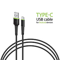 Кабель Intaleo CBFLEXT1 USB-USB Type-C 1.2м Black (1283126487484) US, код: 6707393