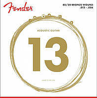 Струны для акустической гитары Fender 70M 80 20 Bronze Acoustic Guitar Strings 13 56 TR, код: 2656714