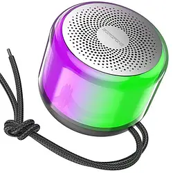 Блютуз Bluetooth колонка BOROFONE Joyful sports BT speaker з підсвіткою Black (BR28)