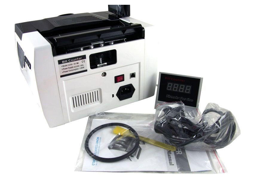 Счетная машинка для денег Bill Counter GR-6200 UV Черный с белым (0970) UL, код: 1267007 - фото 3 - id-p2159467500