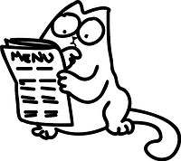 Виниловая наклейка (кот Саймон) )от 15х15 см)
