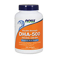 DHA-500 докозагексаєнова кислота Now Foods 180 желатинових капсул (NF1613) SC, код: 1826727