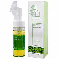 Пенка-мусс для умывания Wokali Green Tea Real Fresh Foam Facial Cleansing Mousse с экстрактом MP, код: 8160539