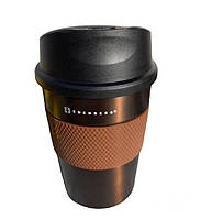 Термокружка для кофе термочашка для напитков Edenberg EB-639 350 мл Коричневая OM, код: 8157955