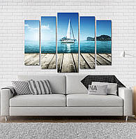 Модульна картина Poster-land Яхта Море Art-66_5 TN, код: 6502174
