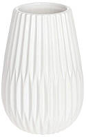 Керамическая ваза Bona Ledo 14x14x20 см Белая DP119936 FE, код: 7597268