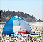 Пляжний намет з навісом двомісний саморозкладний 150*165*110 см синій, фото 7