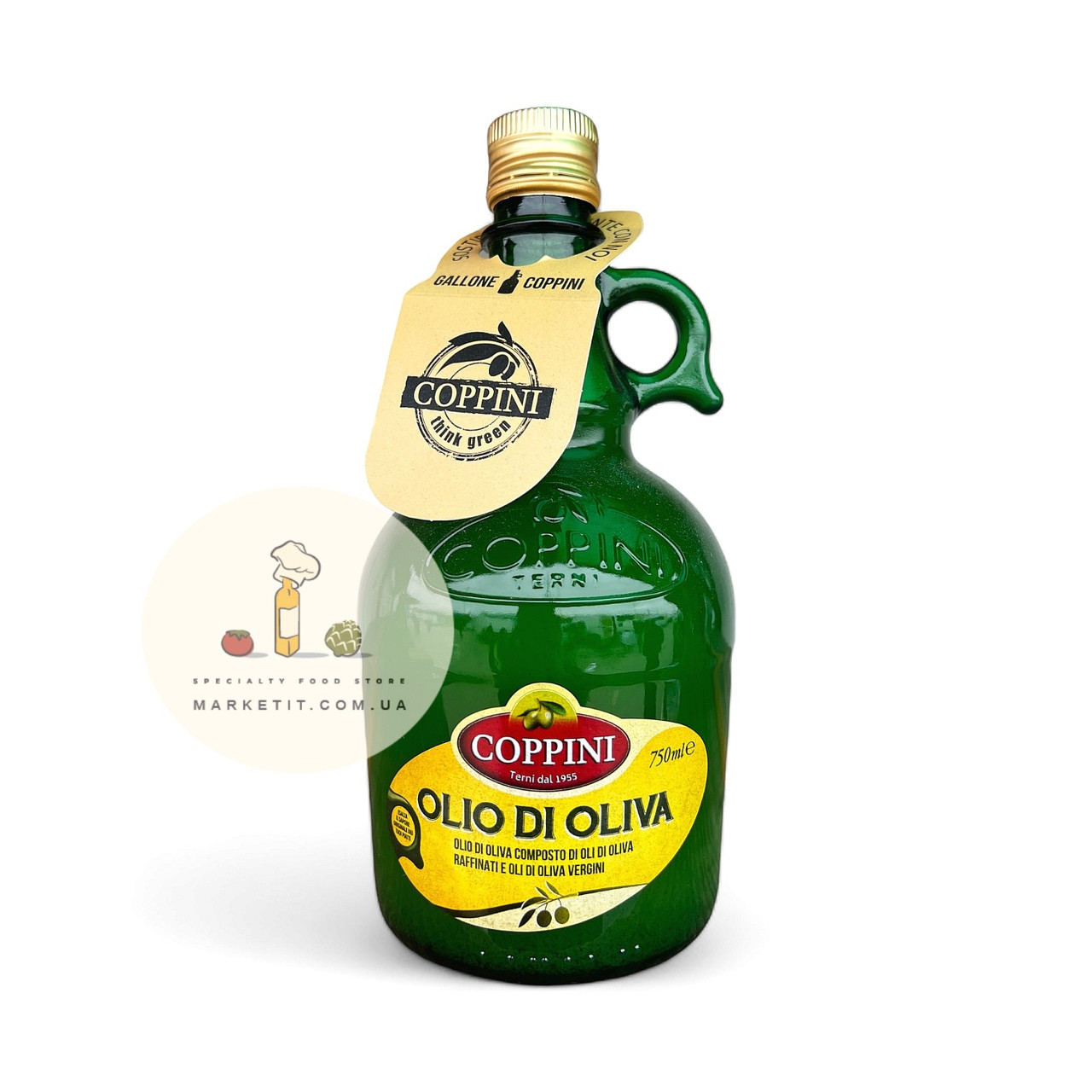 Оливкова олія в графині Coppini Olio di Oliva, суміш рафінованого та холодного пресування 750 мл.