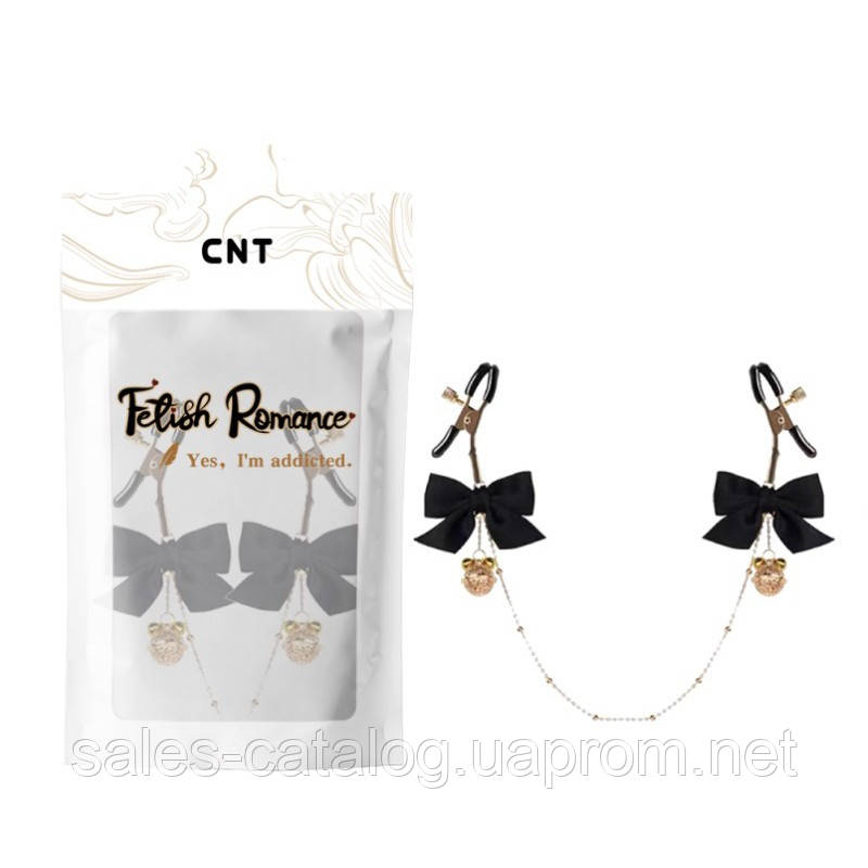 Затискачі для сосків Cnt Nipple Fantasy Bowknot Clamps SC, код: 8020730