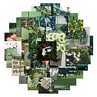 Набор виниловых наклеек стикеров Jsstore Зеленый Мир Стикербомбинг 56шт OM, код: 7430301