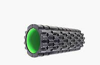Массажный ролик Power System Fitness Foam Roller PS-4050 Черно-зеленый GG, код: 1299227
