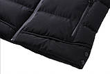 Жилетка зимова чоловіча з капюшоном чорна 50 розмір, фото 4