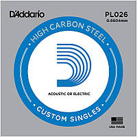 Струна D'Addario PL026 Plain Steel .026 GM, код: 6839070