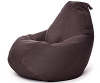 Кресло Мешок Груша Рогожка 150х100 Студия Комфорта размер Большой коричневый SB, код: 6498935
