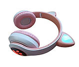 Навушники бездротові Bluetooth Cat VZV-28M 9043, м'ятні, фото 3