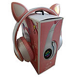 Навушники бездротові Bluetooth Cat VZV-28M 9043, м'ятні, фото 6