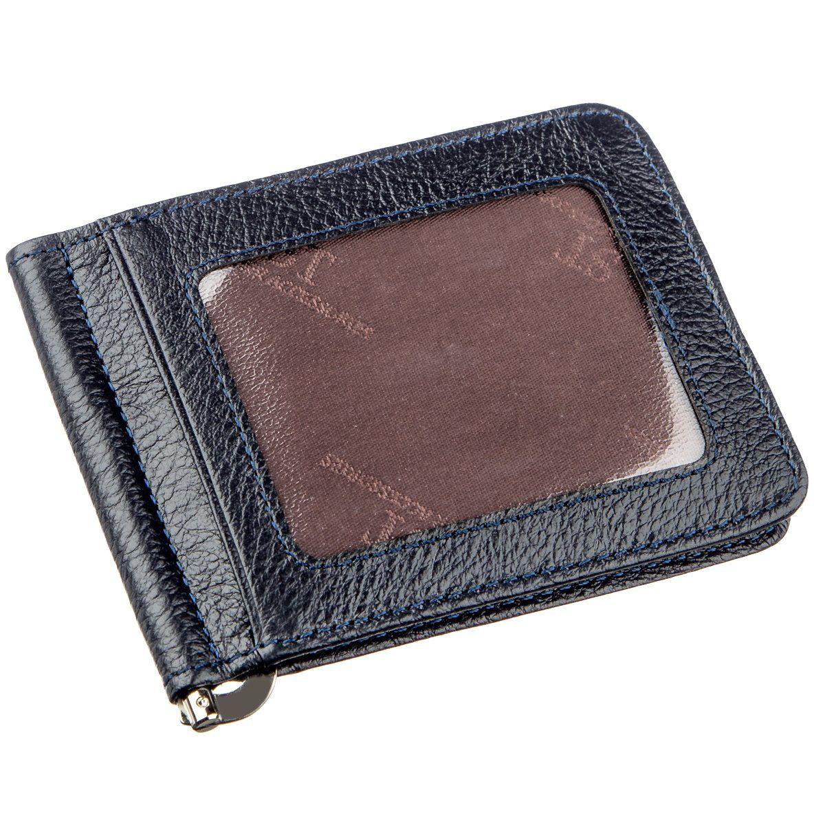 Затискач для купюр ST Leather 18939 на магніті Синій SC, код: 1331701