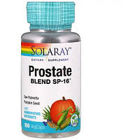 Комплекс для здоровья предстательной железы Solaray Prostate Blend SP-16 100 Veg Caps MP, код: 7519935