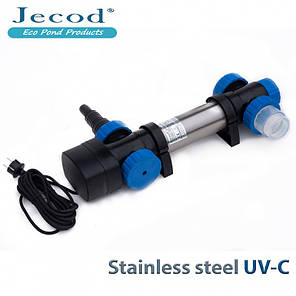 УФ стерилізатор для ставка Jecod STU-18 в корпусі з нержавіючої сталі, дезинфектор для ставка, фото 2