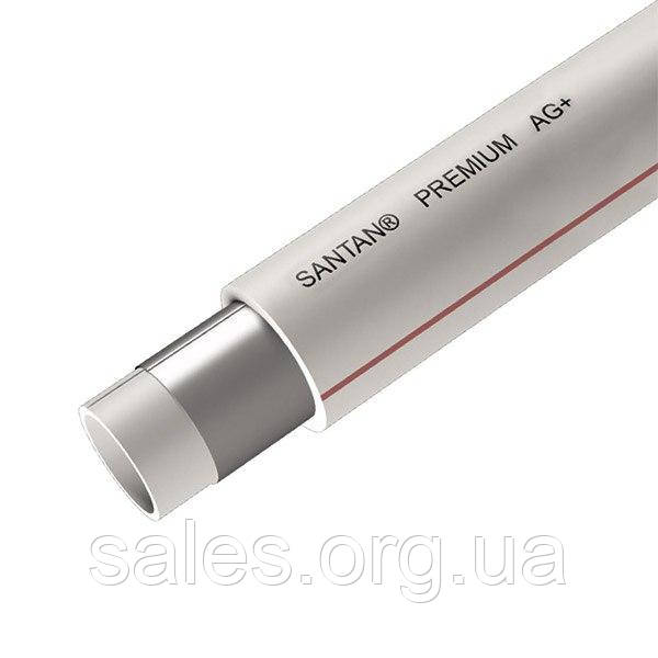 Труба поліпропіленова PPR Santan Premium Composite 32 мм PPR-AL-PPR 32 х 5,4 мм SC, код: 8210096