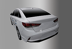 Хром накладка на кришку багажника Hyundai Sonata Rise 2017-2018 (Autoclover/Південна Корея)