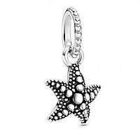 Серебряная подвеска-шарм Pandora Морская звезда EM, код: 7360644