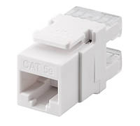 Конектор мережевий Lucom FreeEnd-RJ45 UTP5e (Keystone) конектор AWG24-26 LSA SNAP-IN білий (6 DL, код: 7455226