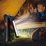 Ліхтар ручний BL-G61 9053 на магніті, чорний, фото 7