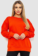 Батник женский однотонный двухнитка оранжевый 129R0204 Ager Oversize GR, код: 8388548