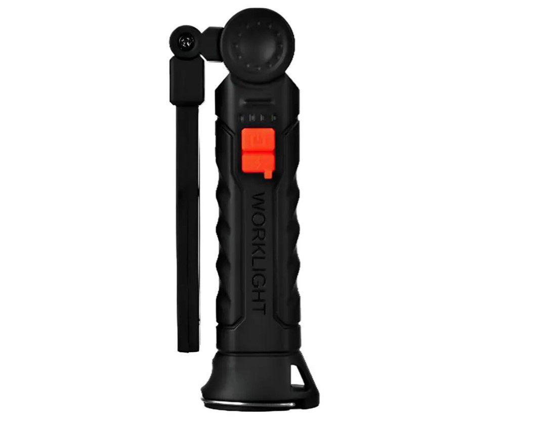 Ліхтар ручний BL-G61 9053 на магніті, чорний, фото 1