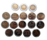 Набор монет в капсулах Collection Вооруженные Силы Украины 30 мм 17 шт Cеребристый (hub_p61ew MP, код: 8139696