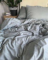 Комплект постельного белья сатин SADA Lux двуспальный серый (7548) BK, код: 8260262