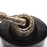 Гель-лак Liquid Glam Gel LGG003 (золотистий) Komilfo, 8 мл, фото 2