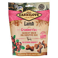 Ласощі для собак Carnilove Crunchy Snack з ягням журавлиною та свіжим м'ясом 0.2 кг (8595602 SC, код: 7568417