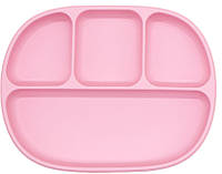Детская четырех-секционная силиконовая тарелка с присоской 2Life Розовый (n-10199) IX, код: 8038005