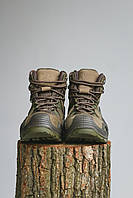 Военные мужские водонепроницаемые ботинки цвета хаки, высокие демисезонные тактические берцы на шнуровке