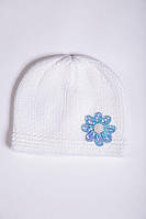 Детская шапка молочно-голубого цвета с пайетками 167R7802 Ager one size IX, код: 8387926